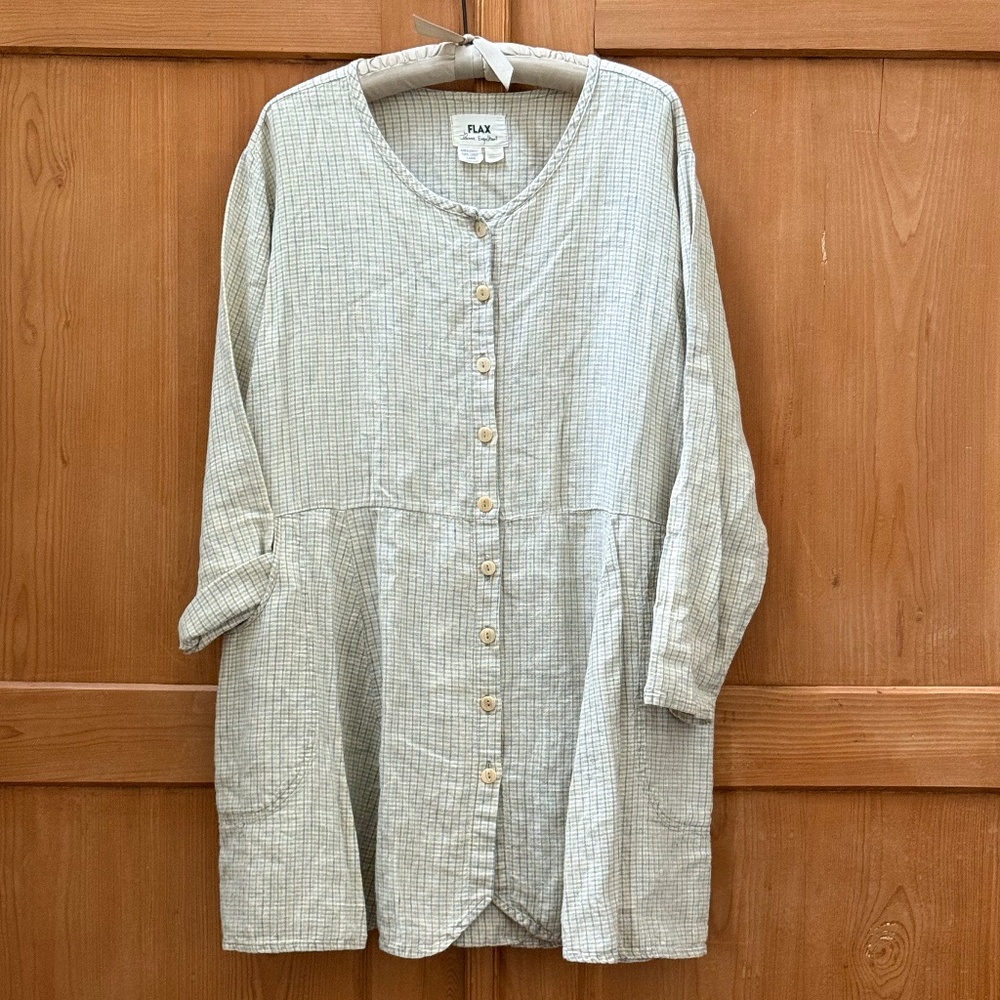Flax by Jeanne Engelhart Magic Jacket Sz Lg